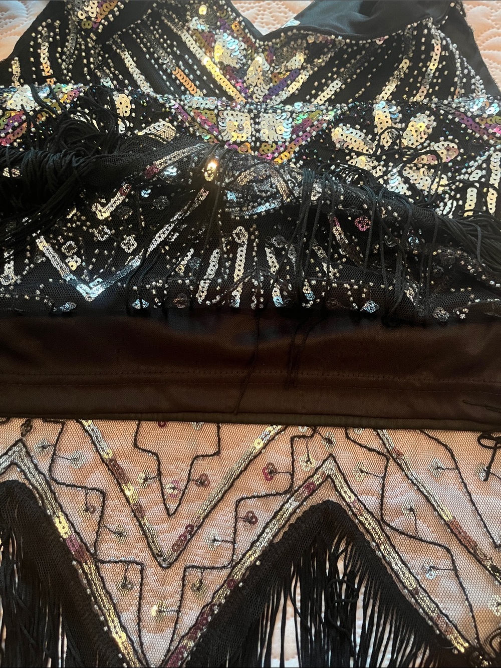 Sequin Tassel Flapper Dress - Picture 7 of 9